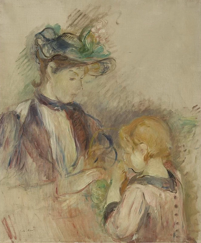 Giovane donna con bambina